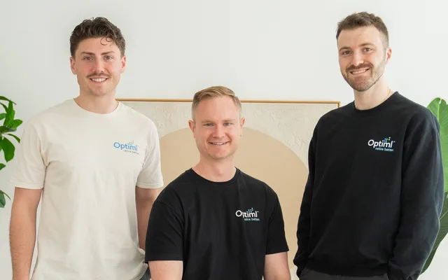 Optiml co-founders Max Jessome, Zac Davies and Alex Ingham