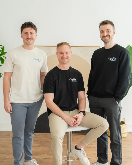 Optiml co-founders Max Jessome, Zac Davies and Alex Ingham